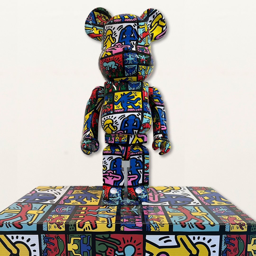 Bearbrick Andy Warhol x Jean Basquiat Collaboration Figure Bearbrick Andy Warhol x Jean Basquiat Collaboration Figure